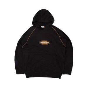 Men's Timberland Oval Logo Hoodie Black Wheat Style TB0A675B Size: XL